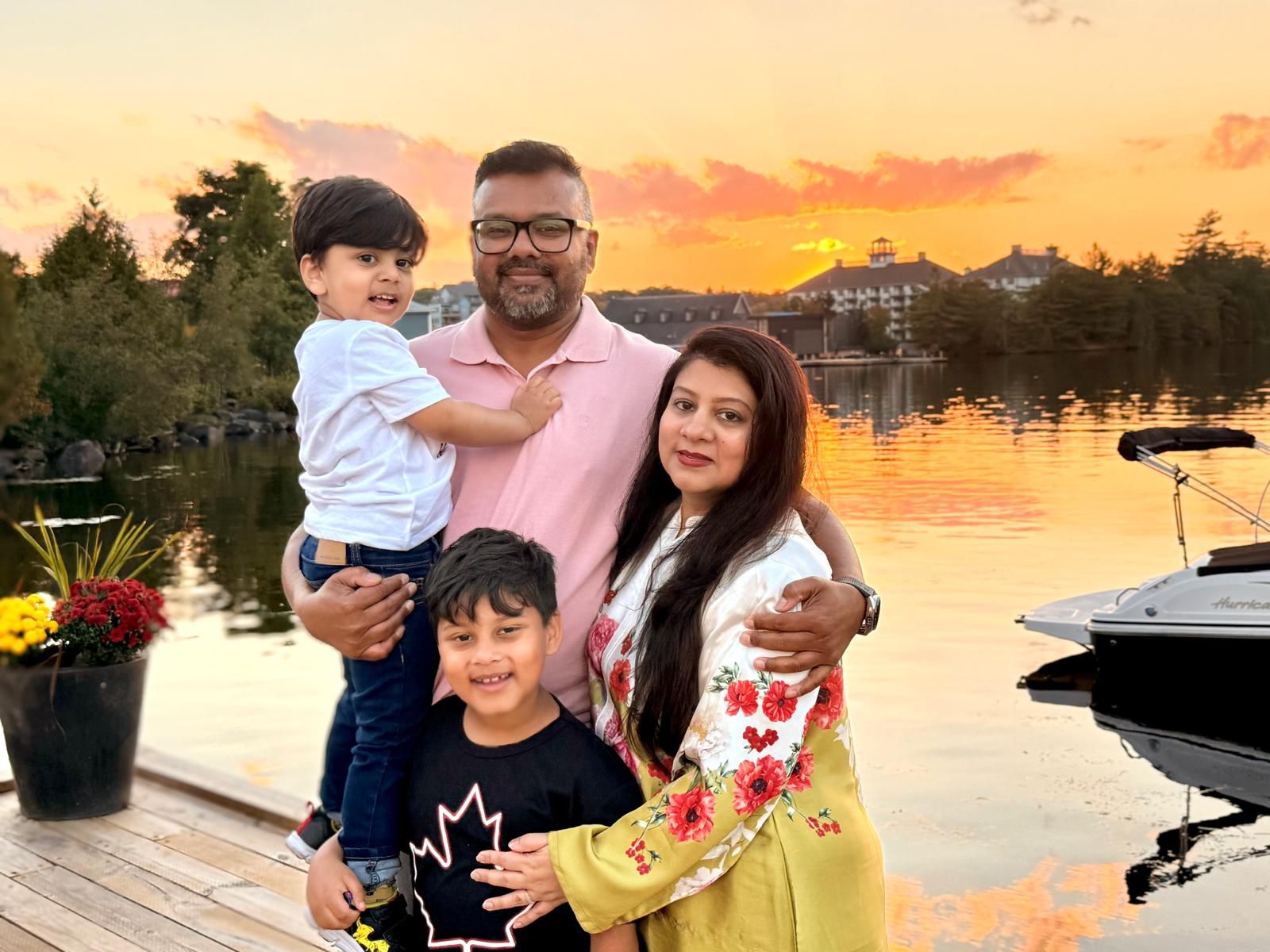 Ahsanul Hafiz with his family